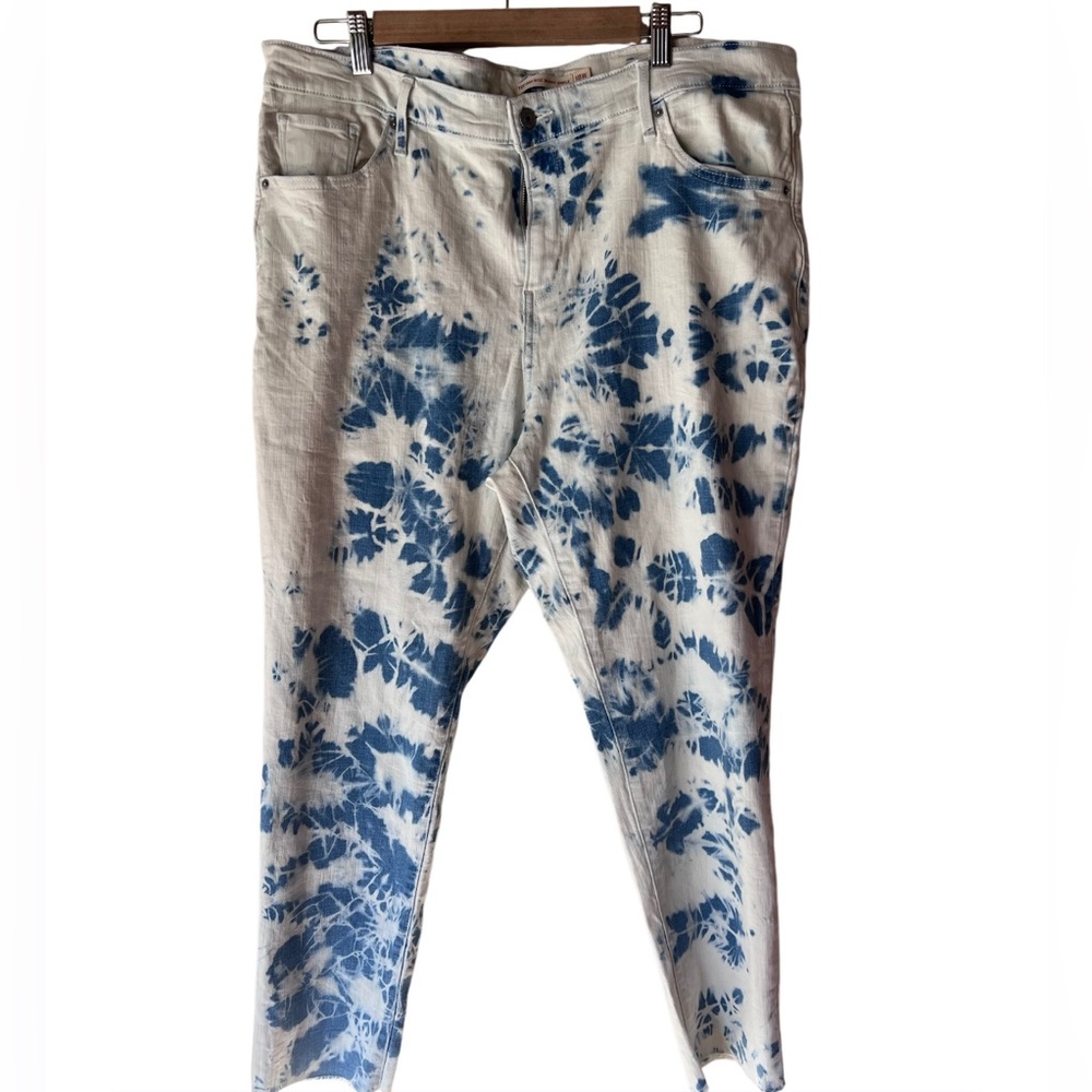 LEVIS High‎ Rise Skinny Ankle Tie-Dye Jeans size 18